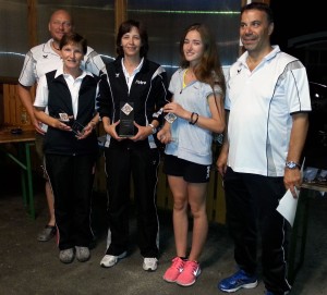 Zielbewerb Damen: Hedi Strasser (2.), Petra Kleinheinz (1.), Katharina Triendls (3.)